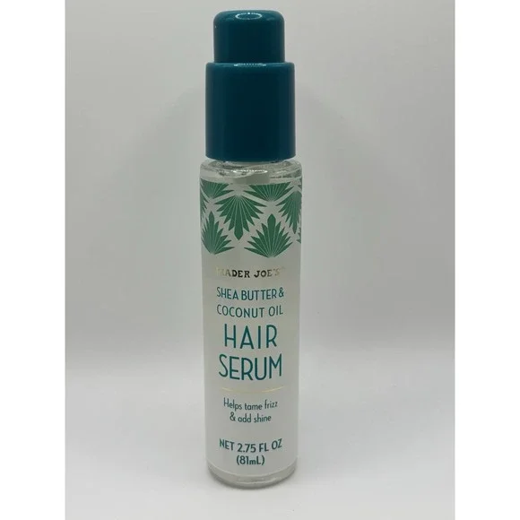 Trader Joe's Shea Butter & Coconut Oil Hair Serum Tame Frizz Add Shine 2.75 oz - Picture 1 of 2